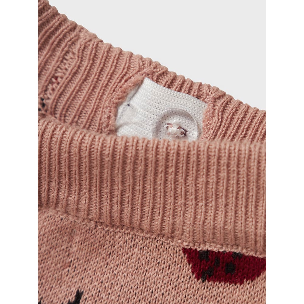 Lil Atelier newborn jacquard broekje Lulio  -  Misty Rose