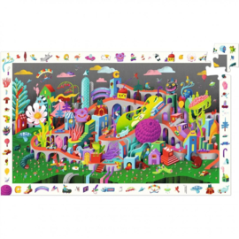 Djeco Observatie puzzel Crazy Town 200 stukjes DJ07462 | 6+