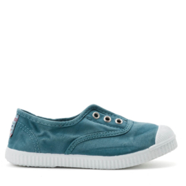 Cienta | Canvas Slip-on kinderschoenen | Jungla Petrol