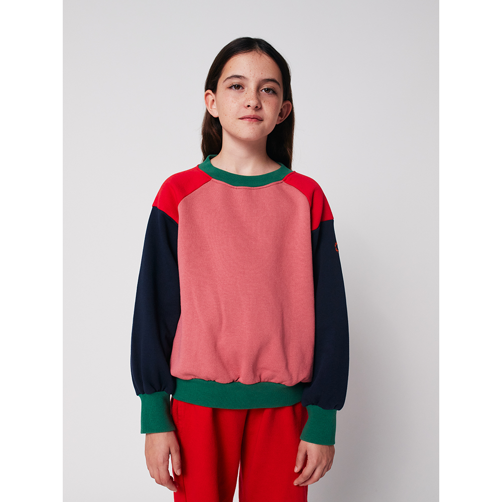 Bobo Choses Tic Tac Toe Color block sweatshirt
