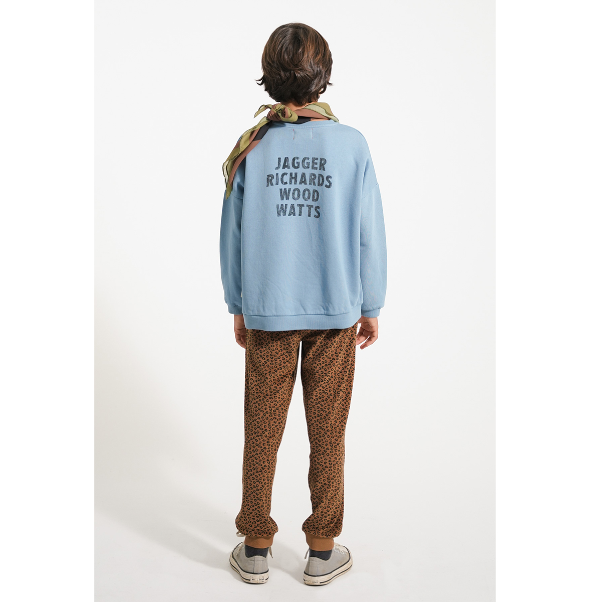 Piupiuchick Sweater - Blauw met Rockstars print