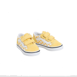 Vans Kids kindersneakers TD Old Skool V Checkerboard - Medium Yellow