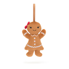 Jellycat | Festive Folly Gingerbread Ruby kersthanger