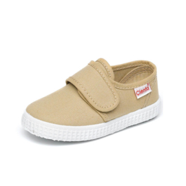 Cienta | Canvas klittenbandschoenen | Camel