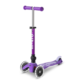 Inklapbare Micro Step Mini de Luxe - Paars LED