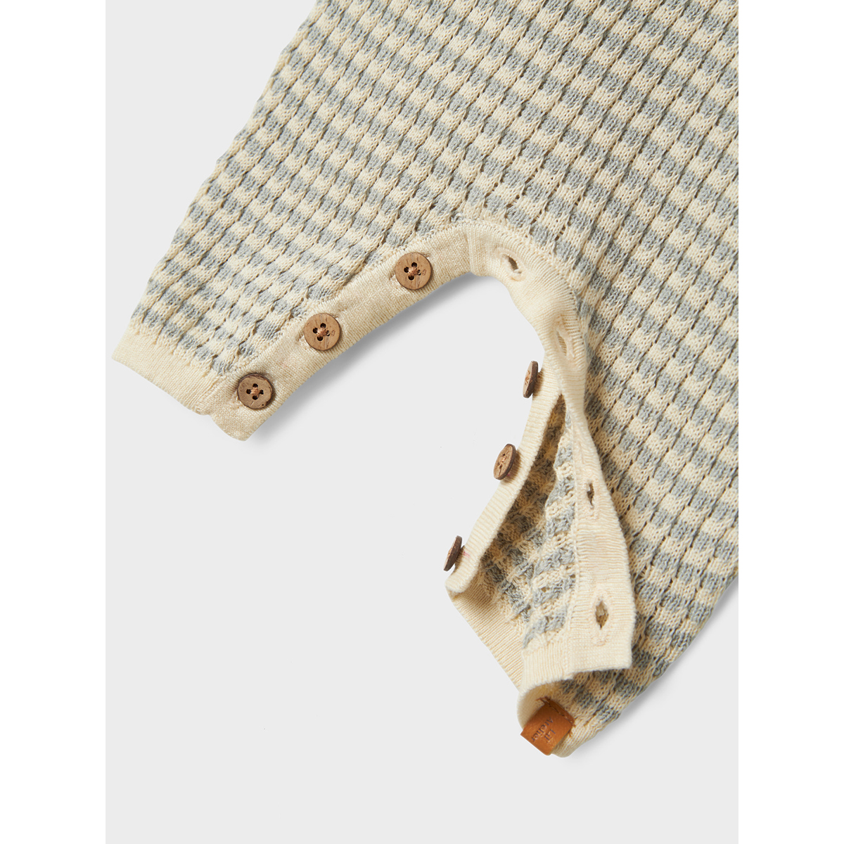 Lil Atelier newborn Knit Suit Nelson  -  Pigeon