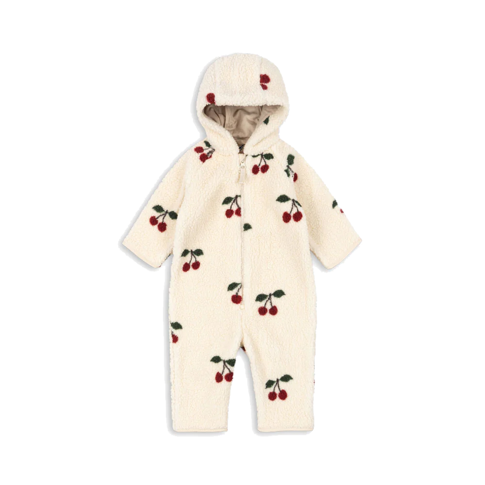 Konges Slojd Jody teddy baby onesie  -  Ma Grande Cerise