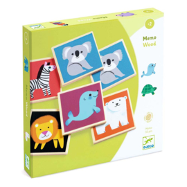 Djeco | Educatief houten memorie spel | Memo Wood | 2+