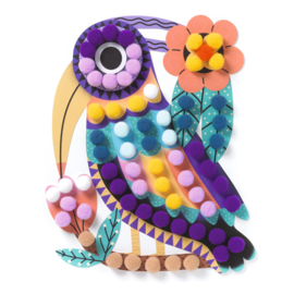 Djeco Pompons Collages Vogels DJ00070 | 3-6 jaar