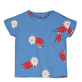 Lotiekids - baby t-shirt - Lucky red stars allover