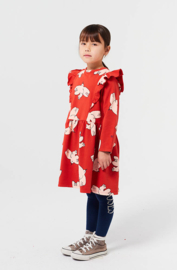 Bobo Choses | Freedom Bird all over ruffle dress