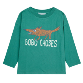 Bobo Choses | The  Clever Fox longsleeve | Dark Green