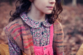 Piupiuchick | Peter Pan kraag blouse roze gebloemd