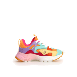 Flower Mountain kindersneakers Saburo Junior - Light Green Multi