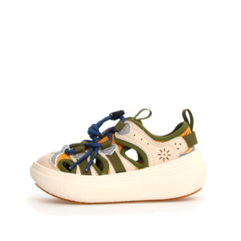 Flower Mountain sneaker sandalen Chomei Junior - Beige-Green-Orange