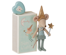 * Maileg * Tooth Fairy Mouse in matchbox | Blue | 3+