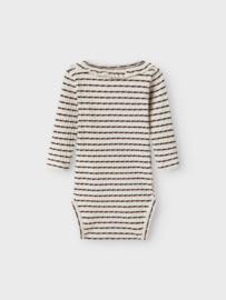 Lil Atelier Osophia body  -  Hot Chocolate Gestreept