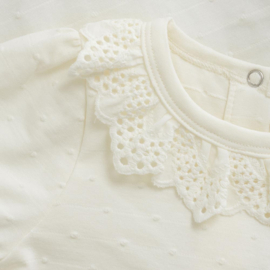 Enfant off white body met broderie