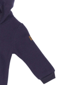 Mikk-line | Wollen babypak met capuchon | Nightshade