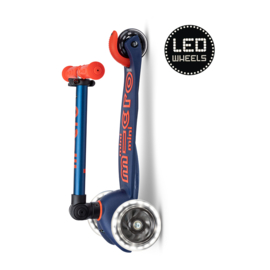 Inklapbare Micro Step Mini Deluxe - Marineblauw LED