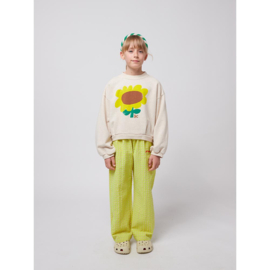 Bobo Choses Sunflower cropped sweatshirt