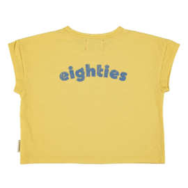 Piupiuchick t-shirt -  Geel met wave print