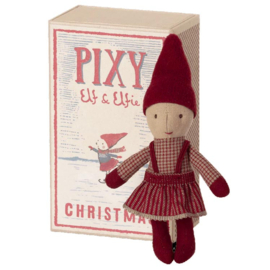 Maileg Kerst Pixy Elfie in matchbox
