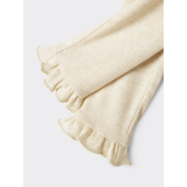 Lil Atelier Darla newborn legging  - Turtledove Melange