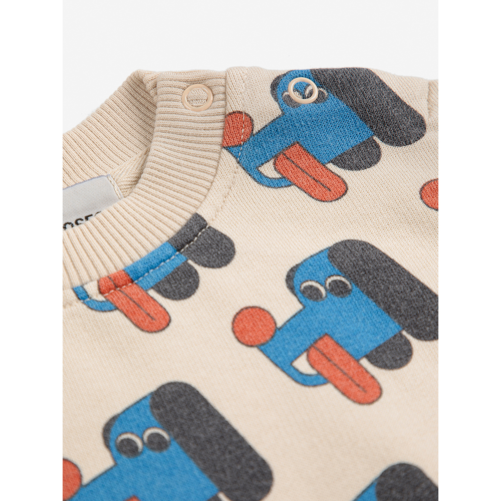 Bobo Choses Doggy Mate all over baby sweatshirt