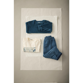 Cozmo Baby Flanel broek  - Midnight Blue geruit