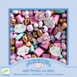 Djeco Houten Kralen Regenboog - DJ09823  -  4-8 jaar