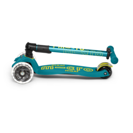 Inklapbare Micro Step Maxi Deluxe - Petrol Green LED | 5-12 jaar
