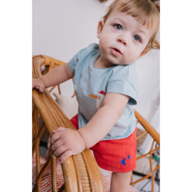 Lotiekids woven baby short - Red