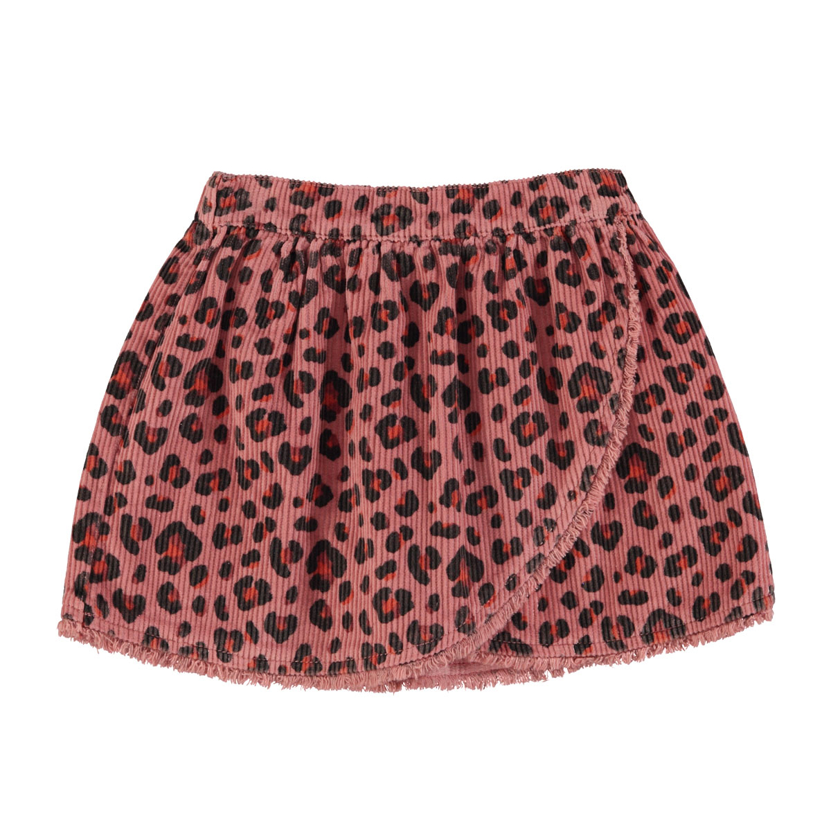 Piupiuchick Roze Corduroy rok -  Animal Print