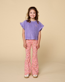 Petit Blush - Bowie Flared Pants - Small Flowers AOP