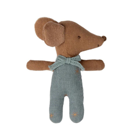 Maileg Sleepy Wakey babymuis in matchbox Blauw