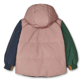 * Liewood * Paloma puffer reversible jacket | Colour Block | Dark Rose Multimix