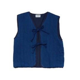 Cozmo | Megan Herringbone denim gilet