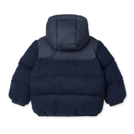 Liewood | Niko pile jacket | Donkerblauwe puffer winterjas