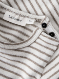 Lil Atelier Thoro Keo longsleeve Body  -  Sepia Tint Gestreept