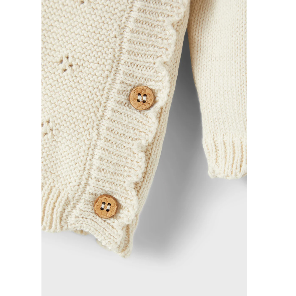 Lil Atelier newborn wikkelvestje Laguna  -  Turtledove wit