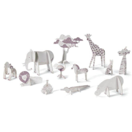 Djeco Kleur, Bouw en Speel Savanne DJ08003 | 5+