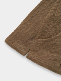 Lil Atelier Osmund Corduroy Overhemdblouse  -  Sepia Tint