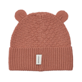 Liewood | Miller beanie  van merinowol | Dark Rosetta