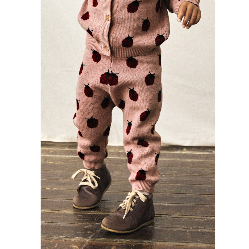 Lil Atelier newborn jacquard broekje Lulio  -  Misty Rose