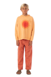 Piupiuchick | Peach hoodie met multicolor cirkel print (met rugprint)