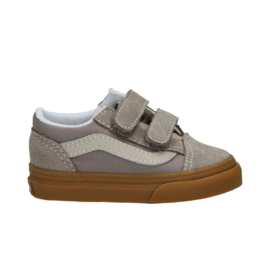 Vans Kids kindersneakers TD Old Skool V Neutral Block - Gray Gum