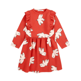 Bobo Choses | Freedom Bird all over ruffle dress