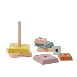Kids Concept | Houten Stapel Pyramide | 1+