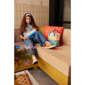 Sticky Lemon Backpack Small - Colourblocking Sandy yellow + Aquatic Green